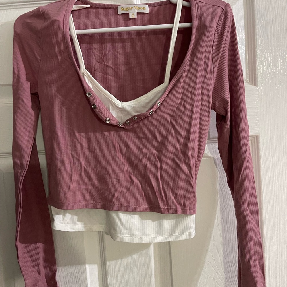 Mauve Long Sleeve Top